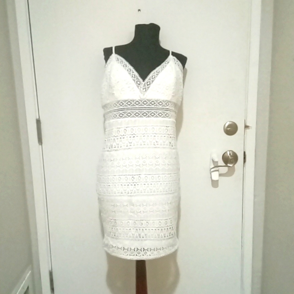 Lush White Lace short dress
